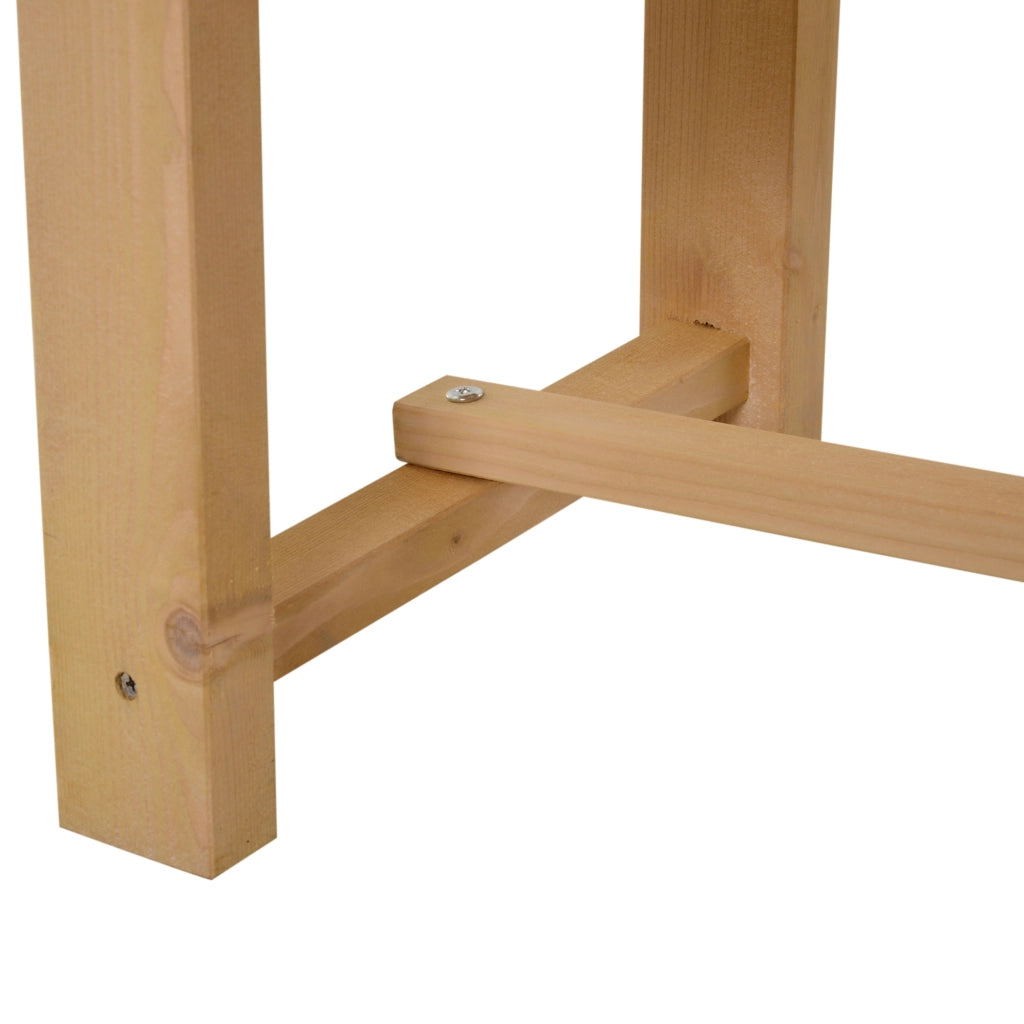 Tavolo da giardino in legno ¨C zephmum ¨C colore naturale 110x38x35 cm