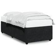 Letto singolo | Letto per adulti | Giroletto Nero 80x200 cm in Velluto