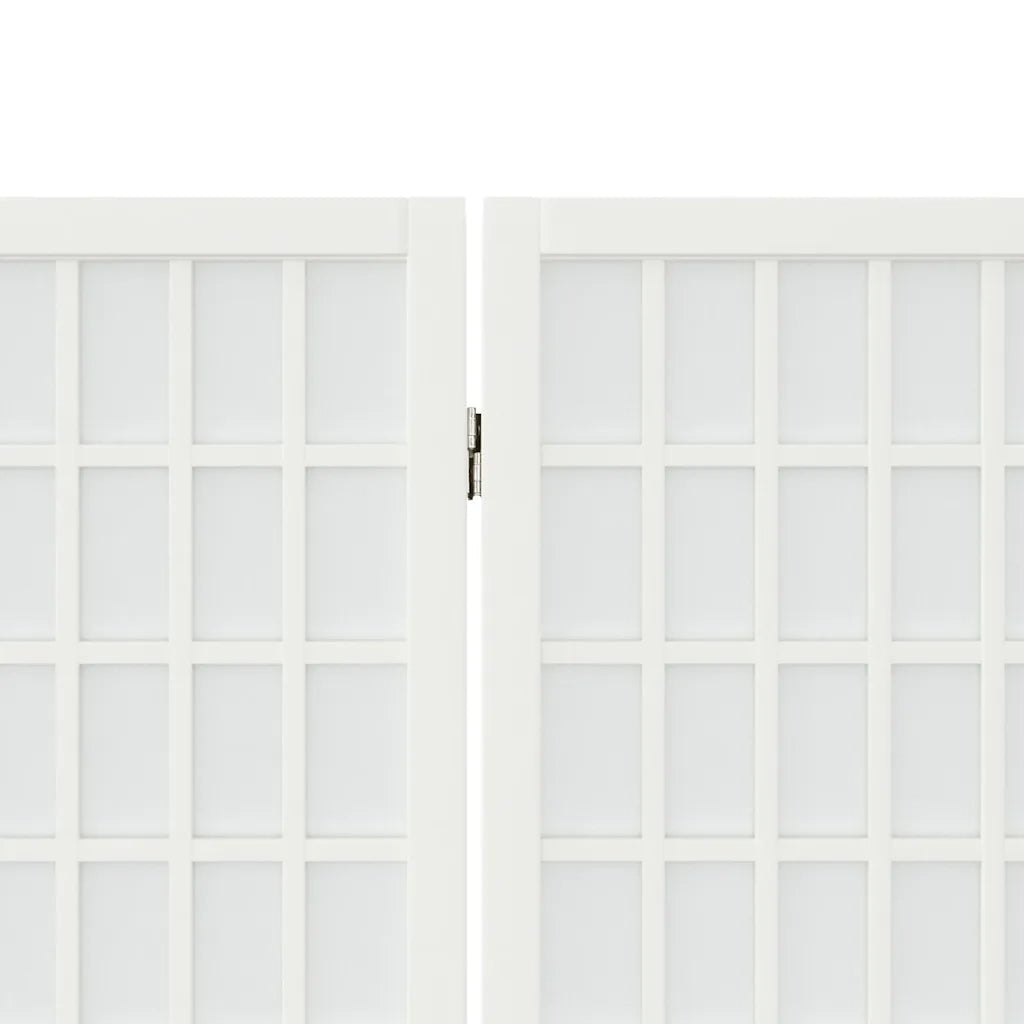 Divisorio Ambienti | Divider per stanze | Paravento Pieghevole 3 Pannelli Stile Giapponese 120x170 Bianco