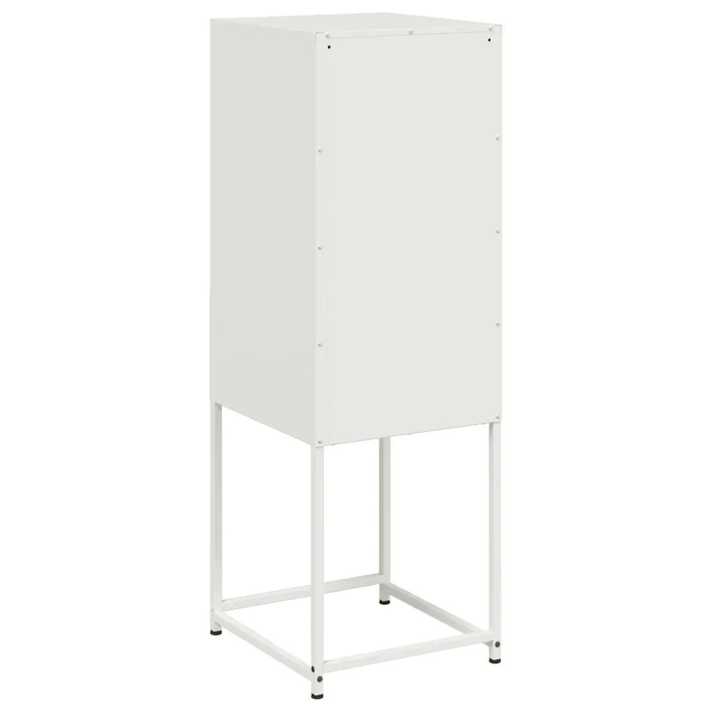 Credenza Bianca 36x39x107 cm in Acciaio