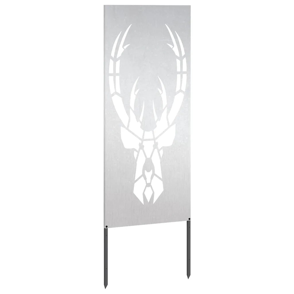 vidaXL Pannello Decorativo da Giardino Argento 50 x 140 cm