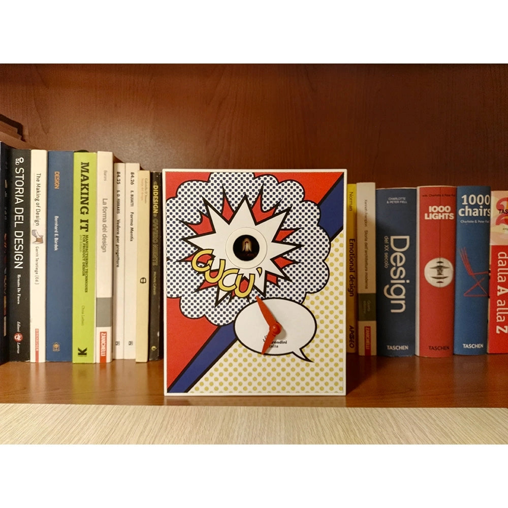 Orologio a Cucù da Parete 16,5x20x10cm Pirondini Italia D'Apres Roy Lichtenstein