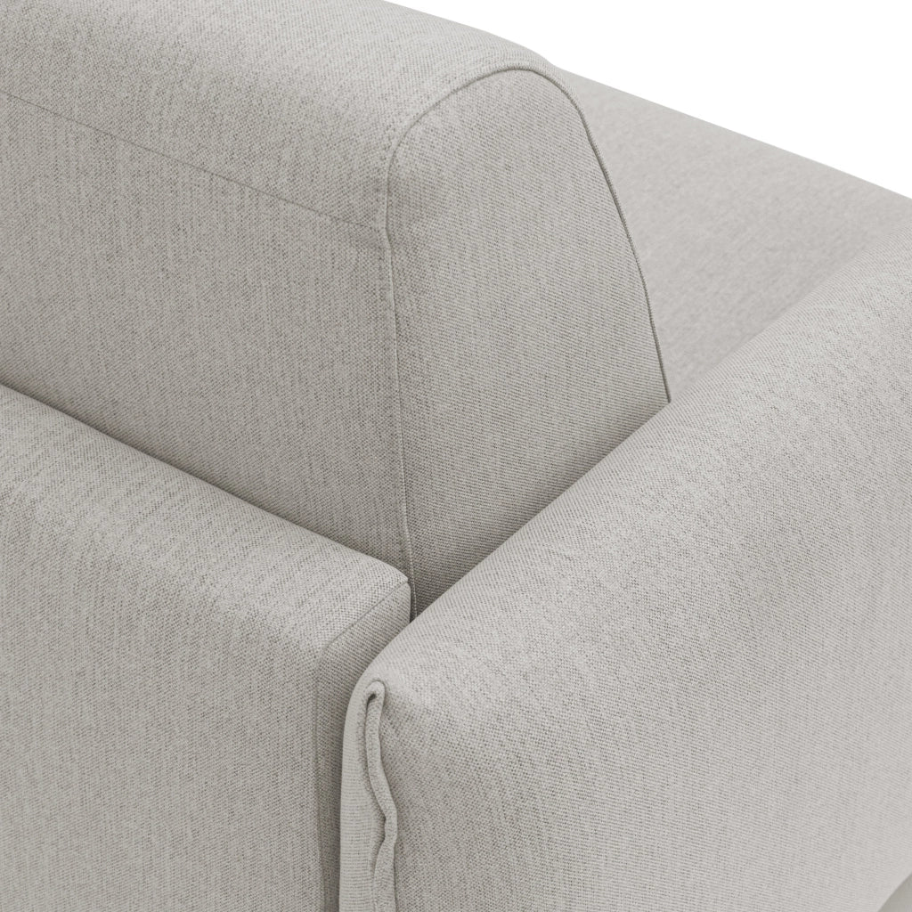 Scarlet Divano letto in tessuto misto cotone impermeabile T19 195 cm (mat.140x197) panna