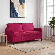 Divano con Storage Rosso Vino 172 x 78 x 87 cm Poliestere 42036966