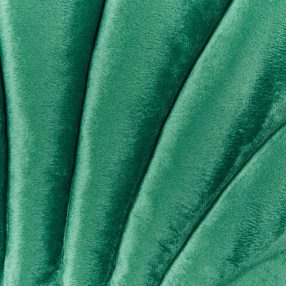 Cuscino decorativo in velluto a forma di conchiglia verde a tinta unita soggiorno camera da letto
