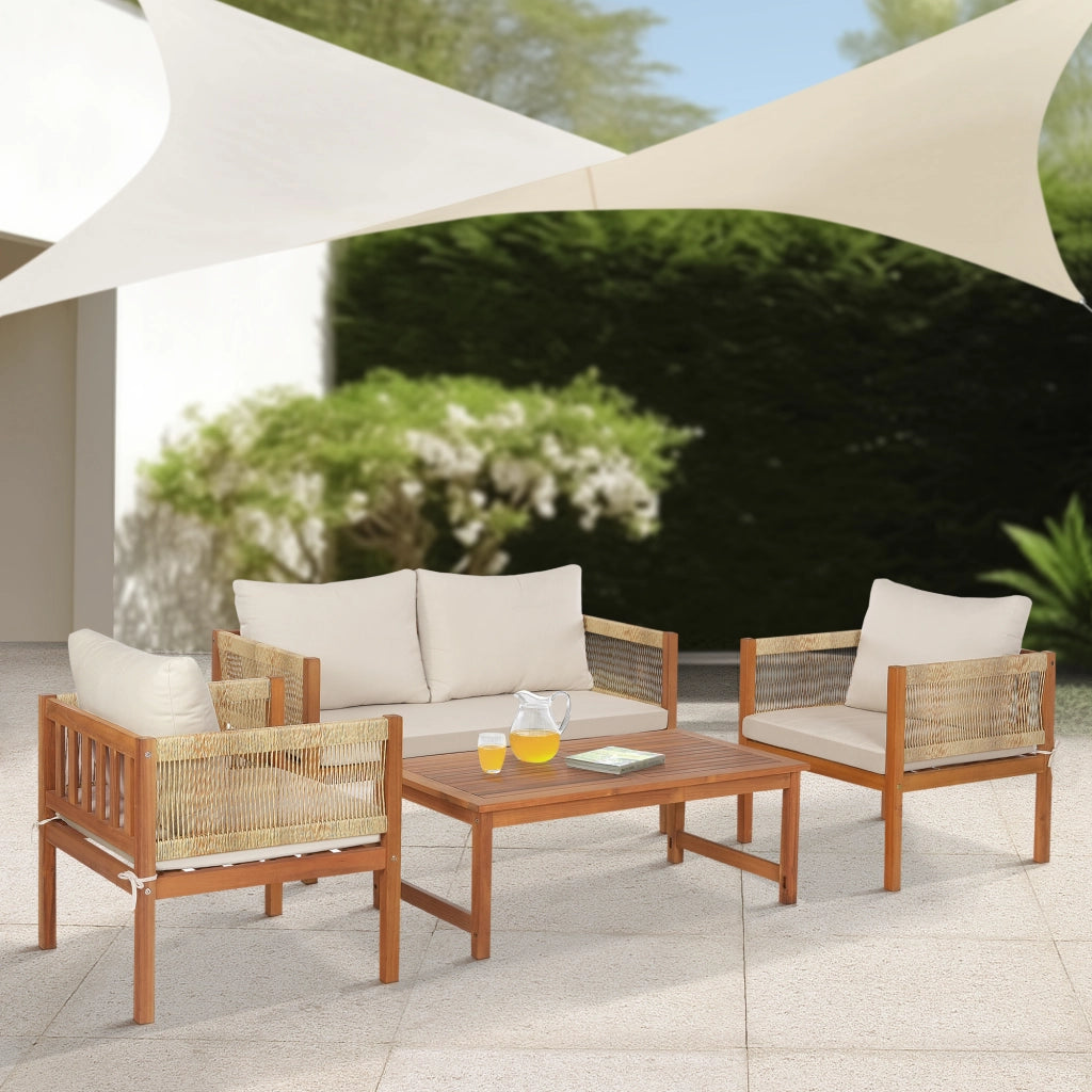 Set Salottino da Giardino Cannole in Legno di Acacia casa.pro