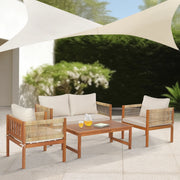 Set Salottino da Giardino Cannole in Legno di Acacia casa.pro