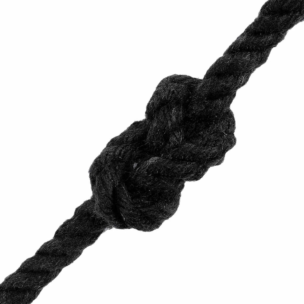 Spago di Cotone 4 mm 50 m Nero 100% Cotone 42011795