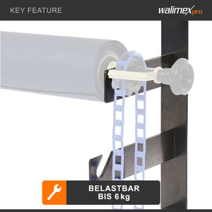 Walimex gancio per sfondo a 3 pieghe, set da 2