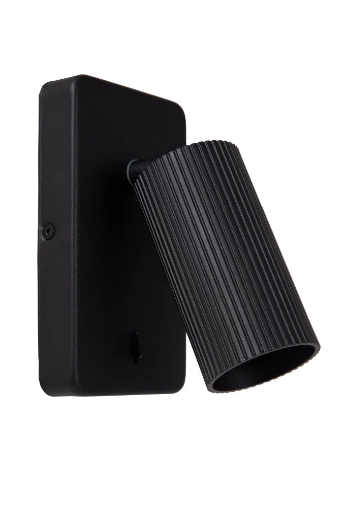 Applique spot CLUBS in alluminio nero 1xGU10 40W Lucide