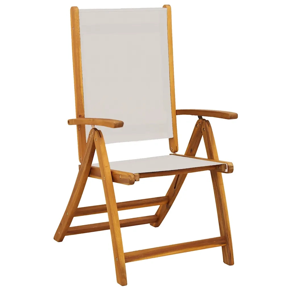 Set Pranzo da Giardino 5pz Legno Massello di Acacia e Textilene 3279296