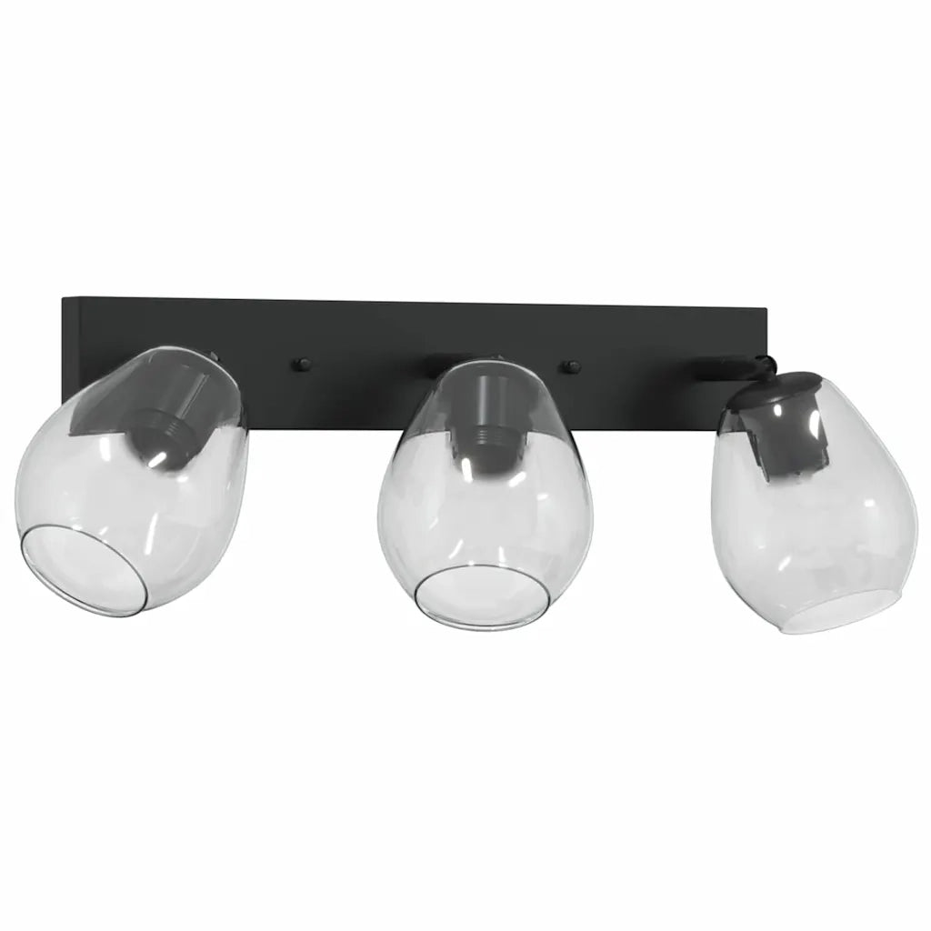 Faretto da soffitto Nero 54 x 13 x 26 cm Vetro e Metallo CFW5611676