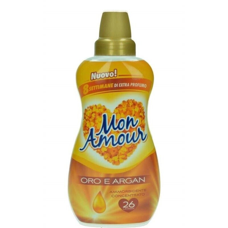 SET 6 FELCE AZZURRA AMMORBIDENTE MON AMOUR ORO E ARGAN 26 LAVAGGI 650 ML