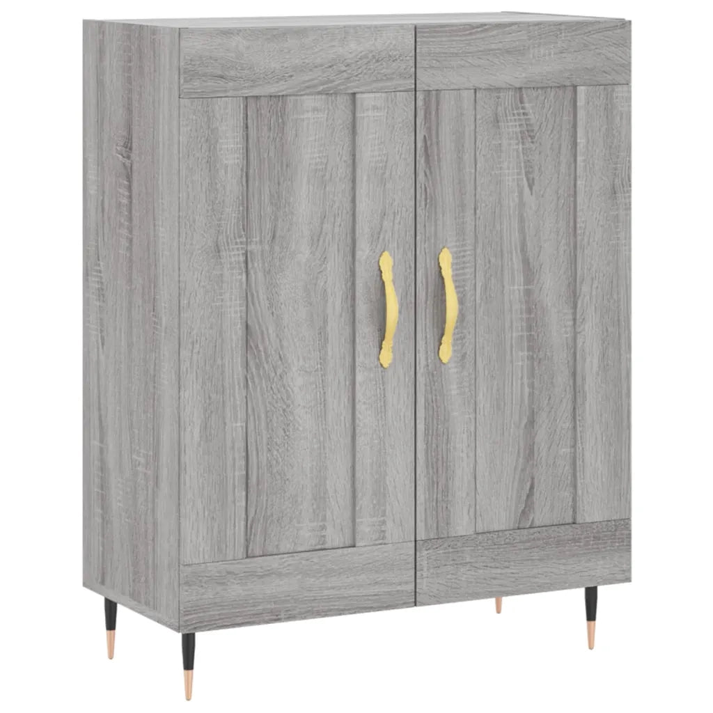 Credenza Grigio Sonoma 69,5x34x180 cm in Legno Multistrato 3199671