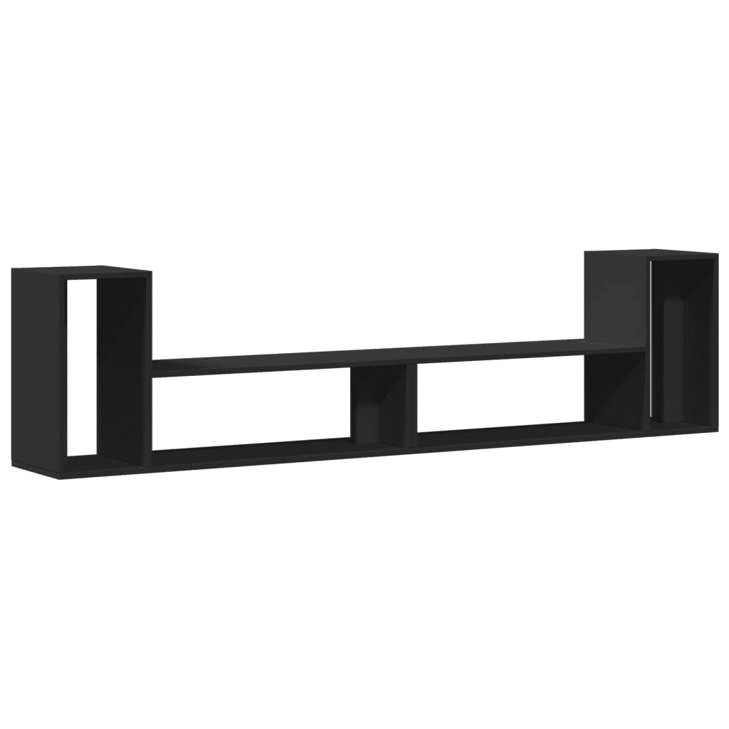 Mobili Porta TV 2 pz Neri 100x30x50 cm in Legno Multistrato 840794
