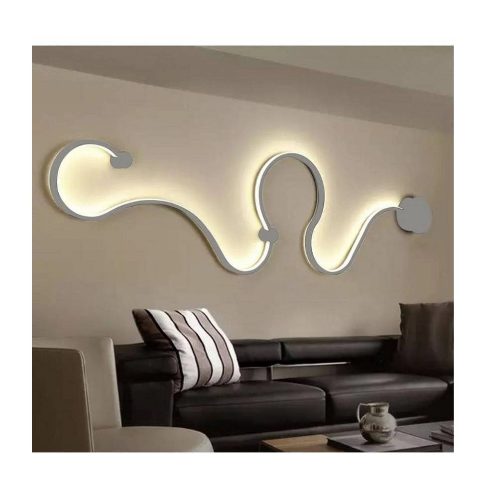Trade Shop - Applique Led 28 W Lampada Parete A Nastro Bianco Luce Calda Fredda Naturale E69-b -