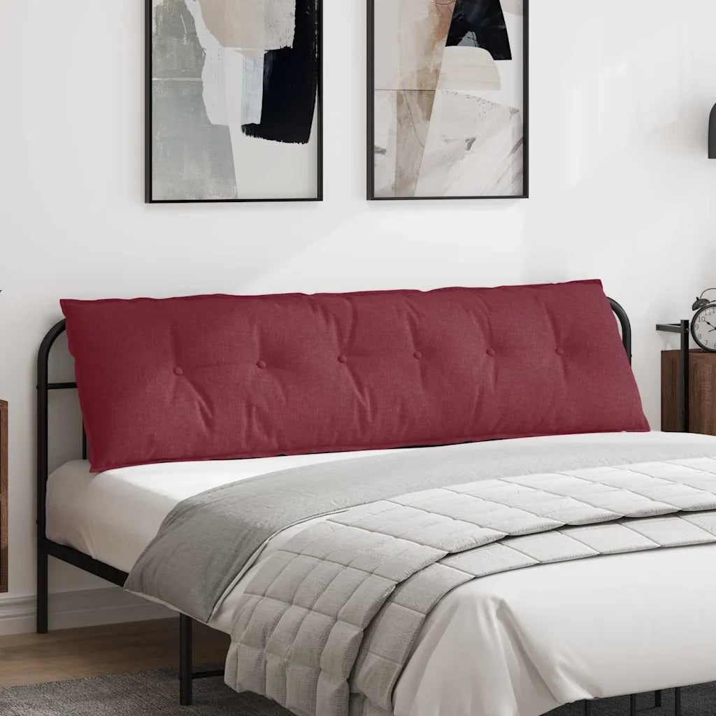 Cuscino per Schiena | Cuscino dorsale Rosso Vino 180 x 19 x 50 cm Tessuto