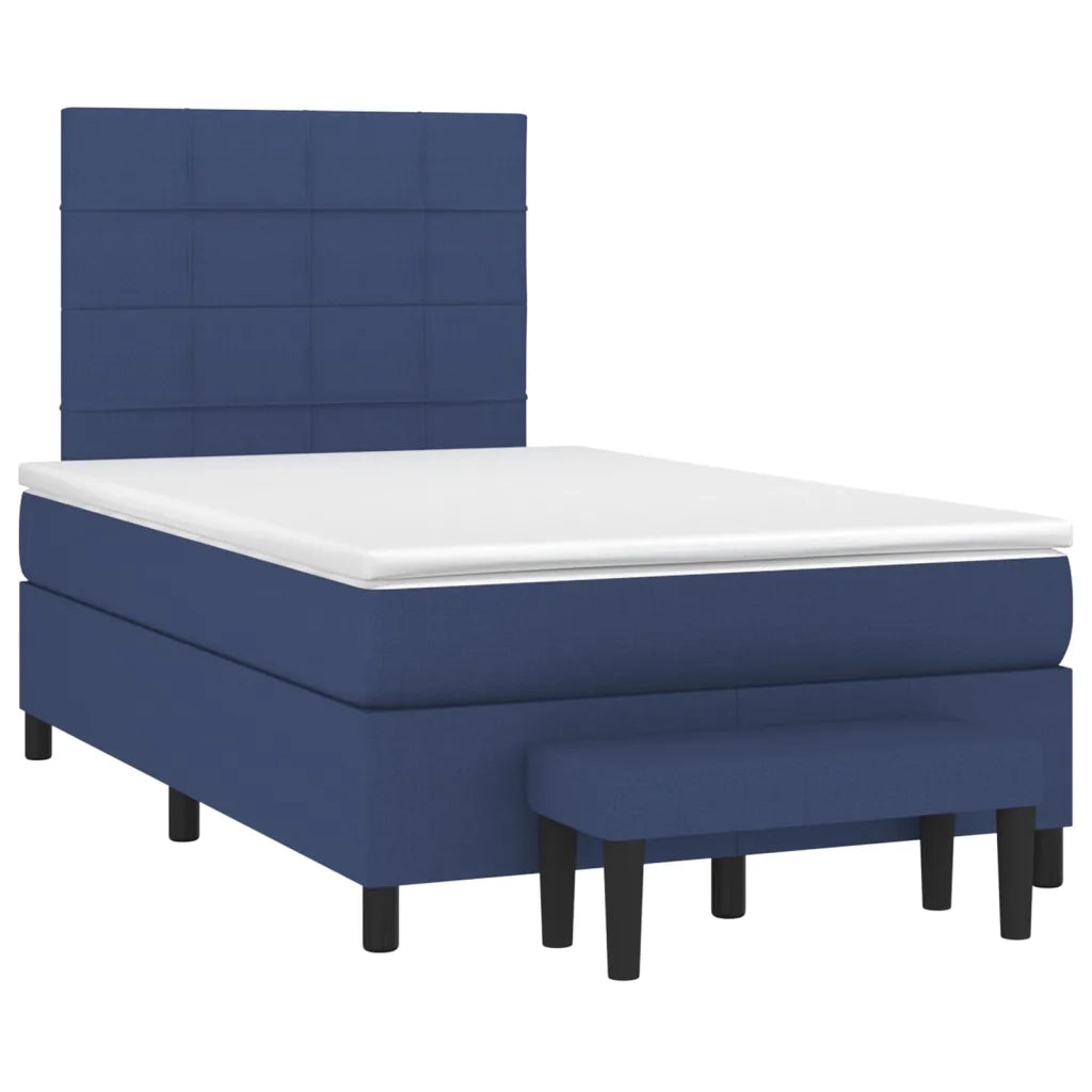 Giroletto a Molle con Materasso Blu 120x200 cm in Tessuto 3136587