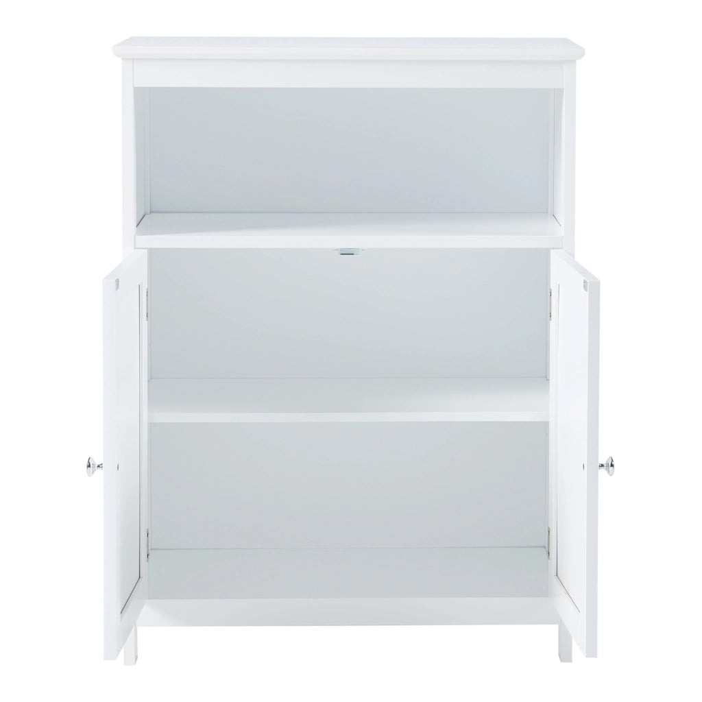 Armadietto da Bagno Karlsøy con Ante e Scomparto - Bianco [en.casa]