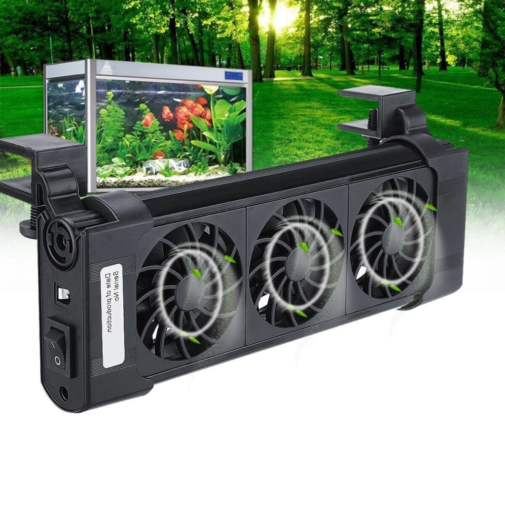 Tripla Ventola di raffreddamento per acquario 3 ventole 12V 50MM FS-603