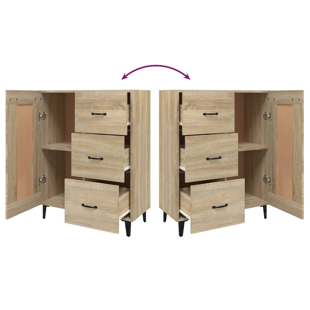 Credenza Rovere Sonoma 69,5x34x90 cm in Legno Multistrato 812234