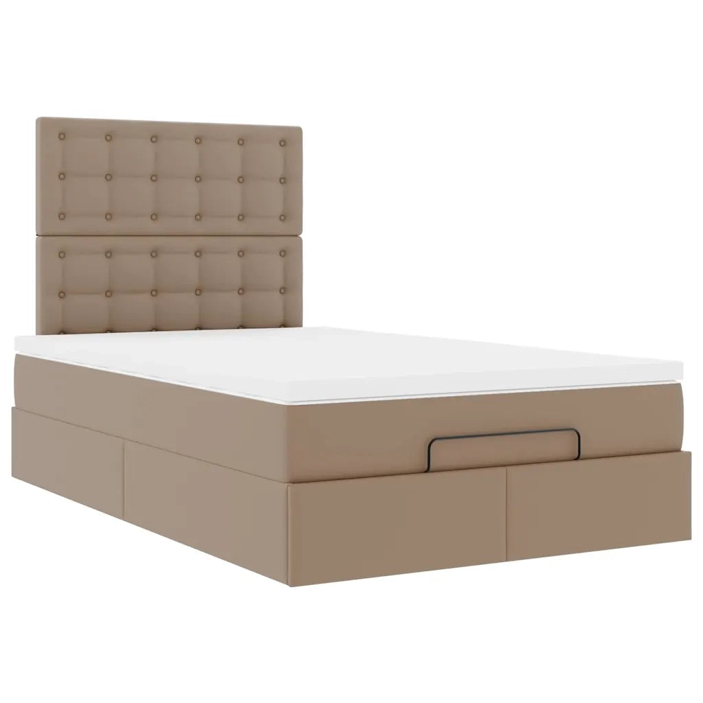 Struttura Letto Pouf con Materasso 120x200 cm Similpelle 3313000