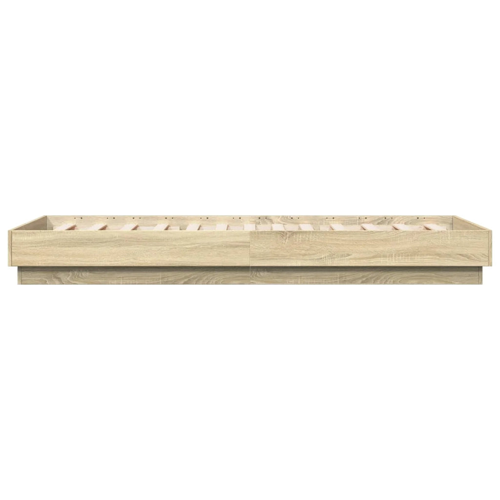 Struttura letto a pavimento Rovere Sonoma 80 x 200 cm 8009068