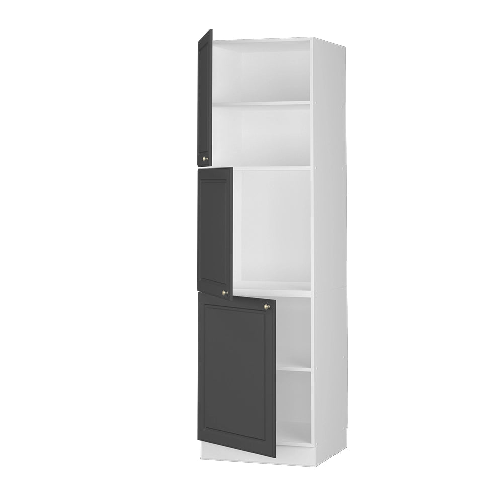 Vicco Mobile per forno da incasso Landhaus antrazit-oro 60 cm