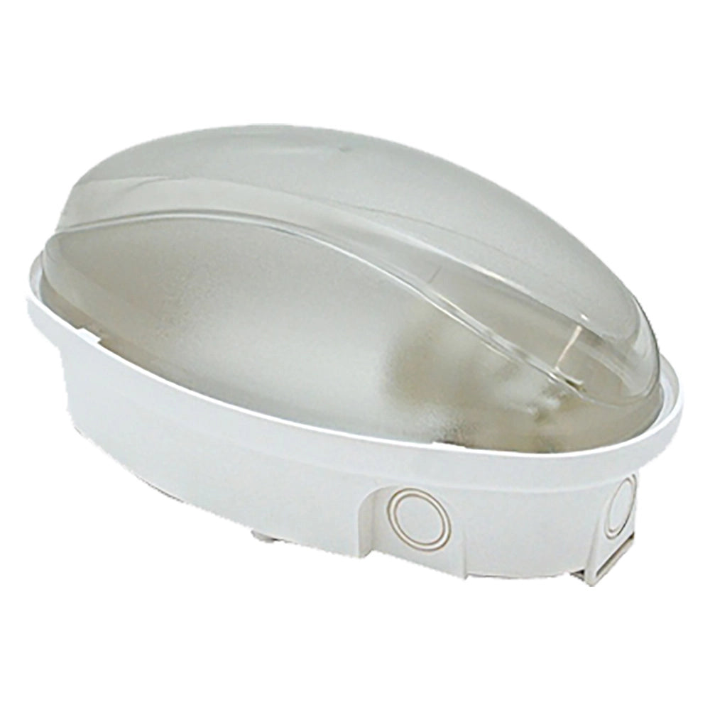 PLAFONIERA LED 'OVALE' calotta opalina - luce naturale  - FANTON