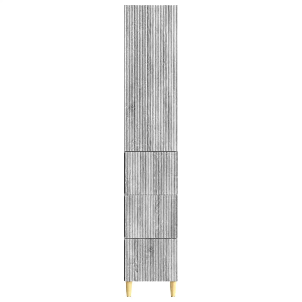 Set di armadi 2 pcs Sonoma grigio 33 x 34,5 x 90 cm 3416571