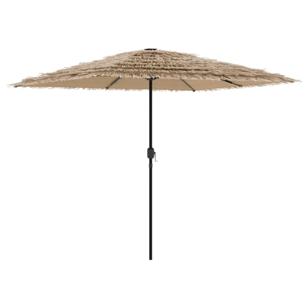 Ombrellone Giardino LED e Palo in Acciaio Marrone 248x248x248cm 4005117