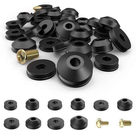 Set di anelli di gomma da 58 pezzi per il riparare degli O-ring e delle guarnizioni in gomma dei rubinetti.