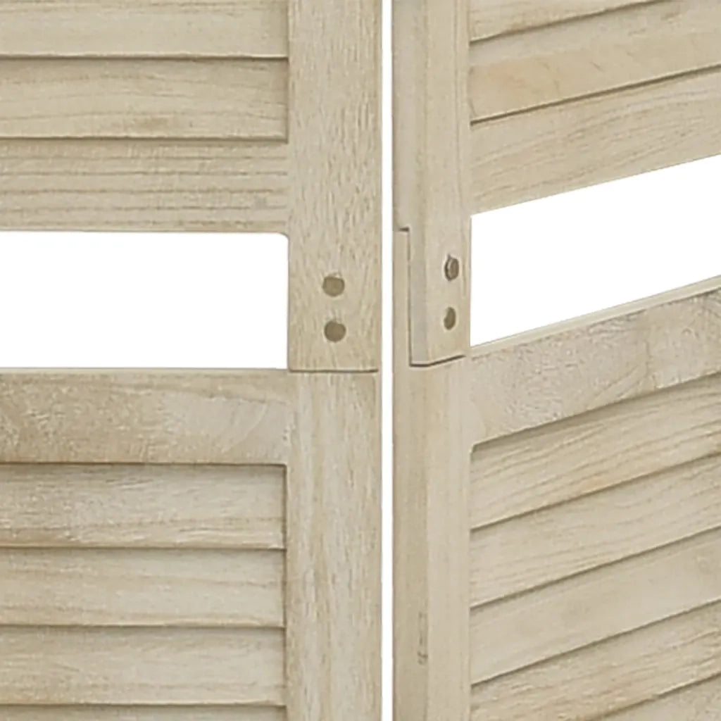 Divisorio Ambienti | Divider per stanze | Paravento a 6 Pannelli 210 x 165 cm Legno Massello di Paulownia