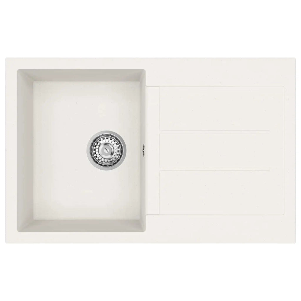 Lavello Bianco 780 x 500 mm 80% Quarzo e 20% Resina CFW2374179