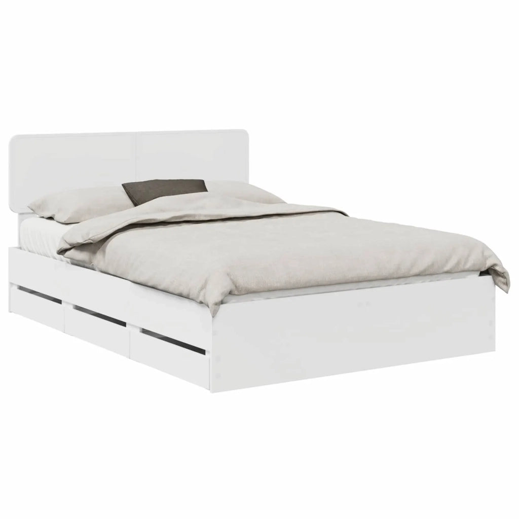 Struttura del letto Bianco 140 x 190 cm Legno ingegnerizzato 3412185