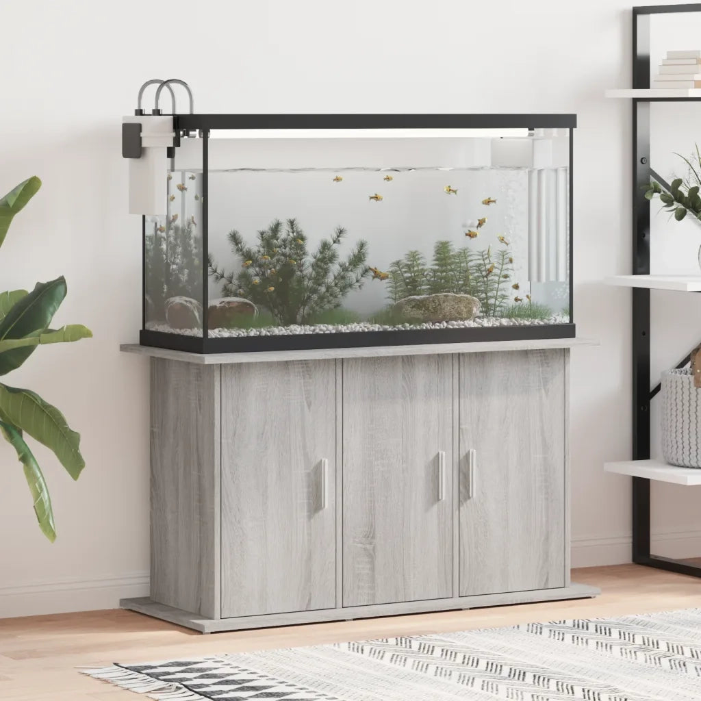 Supporto Acquario 101x41x58 cm Legno Multistrato Grigio Sonoma CFW3125569