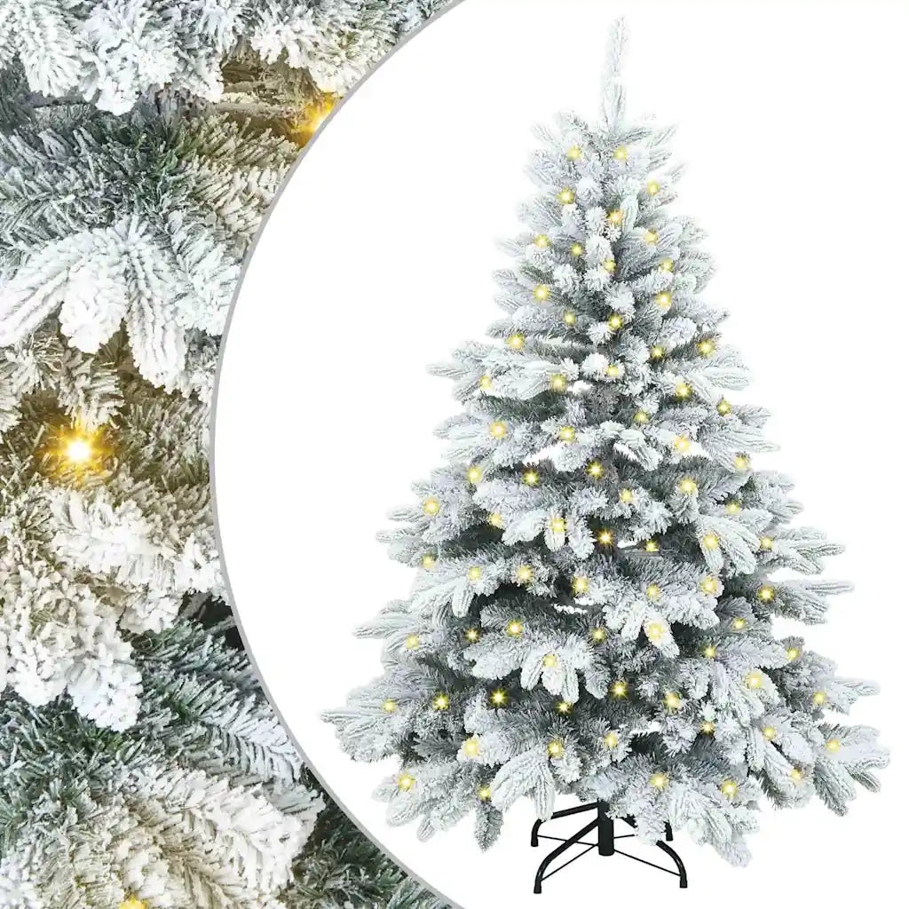 Albero di Natale artificiale con 150 LED Bianco 120 cm PE e PVC 3397584