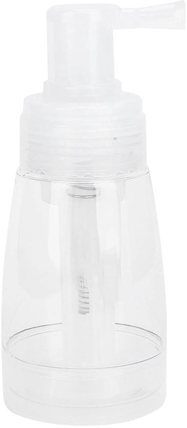 Spray aereo 180ml - Flacone trasparente - Strumento di stile trasparente - Resistente allo shock - Alta qualità PE - Pompa a leva antileak - Flacone di polvere
