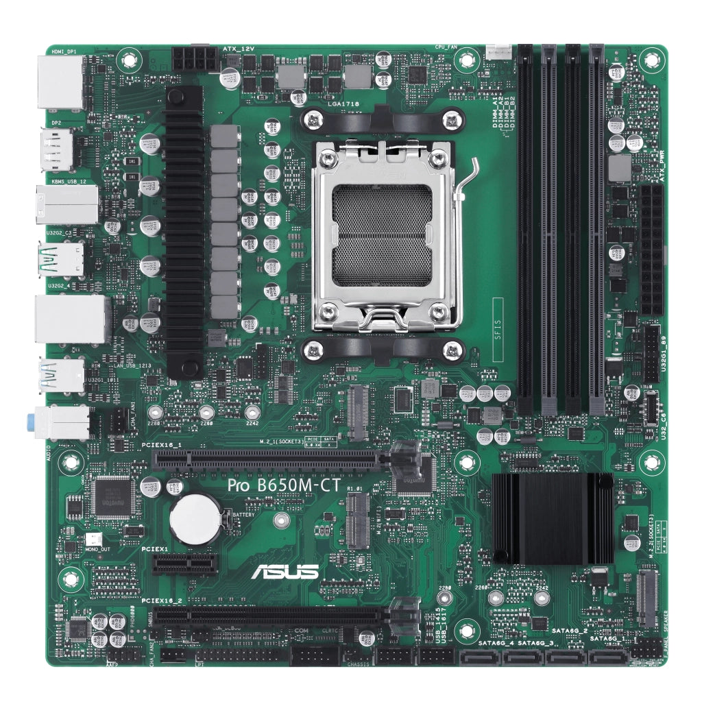 Asus pro b650m-ct-csm amd b650 socket am5 micro atx - 90MB1EC0-M0EAYC