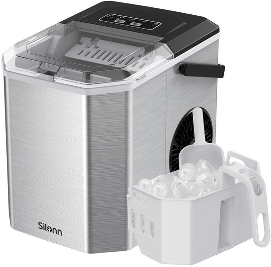 Macchina per Blocchi di Gelato Portatile - 9 Blocchi in 6 Minuti, Ideale per Casa, Cucina e Campeggio