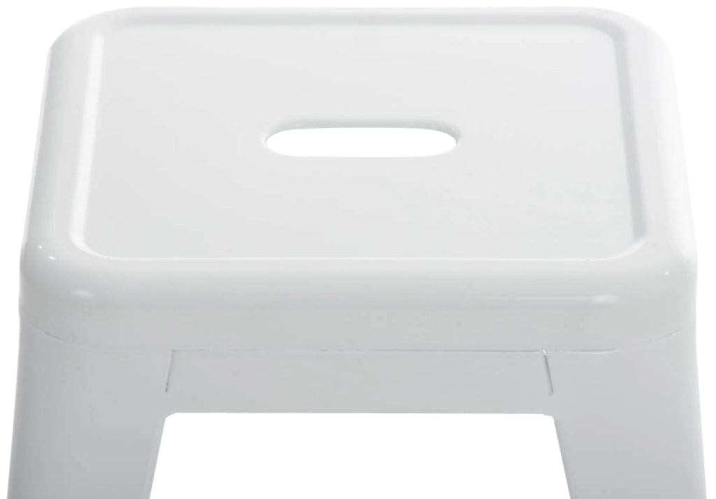 Set 4 Panchetti Impilabili Armin In Metallo bianco