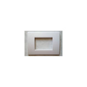 Trade Shop - Placchette Placche In Abs Per Serie Matix Bticino Compatibile 3 4 6 Moduli Color - Bianco -3 Fori     -