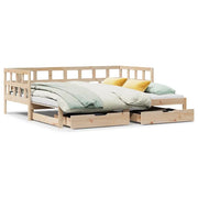 Divano letto | Sof¨¤ letto | Letto singolo Estraibile con Cassetti senza Materasso 80x200 cm