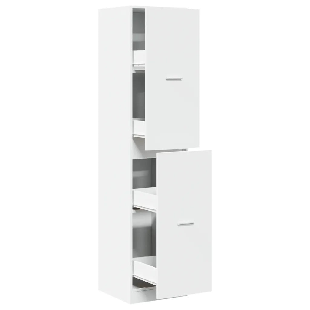 Armadietto da Farmacia Bianco 40x41x174,5 cm in Truciolato
