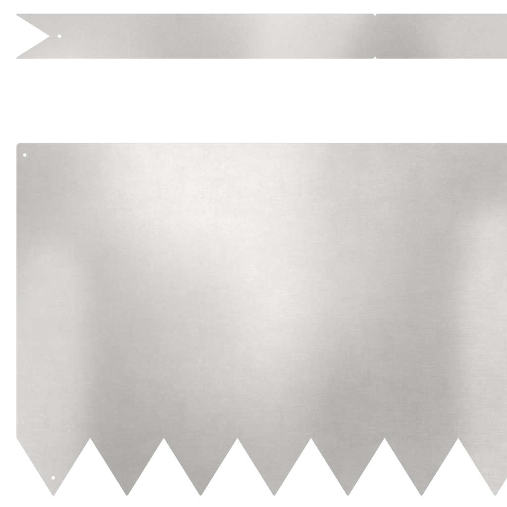 Bordature per Prato 50 pz 100x0,5x30 cm Acciaio Inossidabile