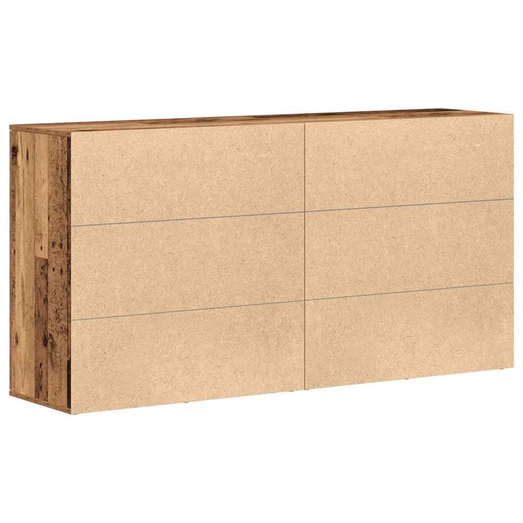 Credenza 2 pz | Madia | Buffet da pranzo | Armadio da pranzo Legno vecchio 79 x 38 x 80 cm Legno multistrato