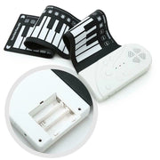 Trade Shop - Tastiera Pianola Elettronica Pianoforte Musicale Pieghevole 49 Tasti Q-gq001 -