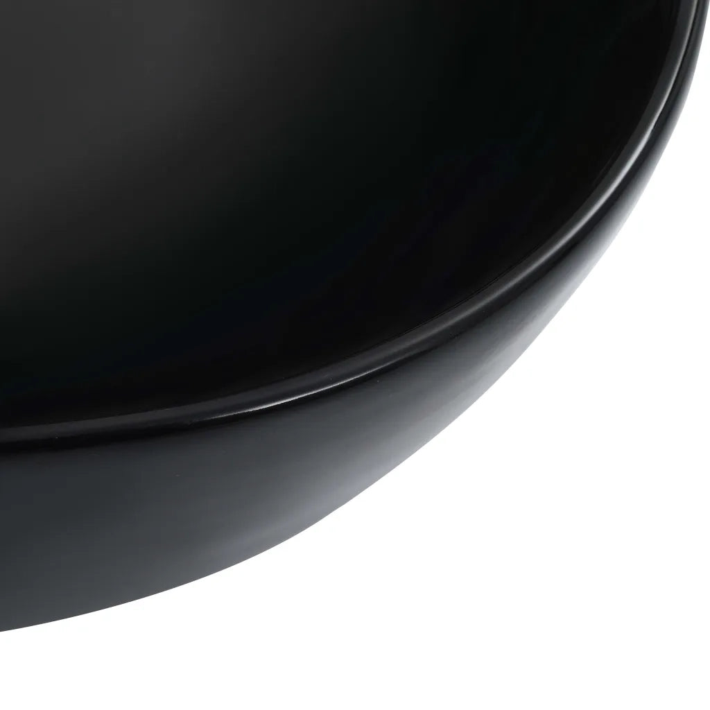 Lavandino-Lavello 45,5x32x13 cm in Ceramica Nero