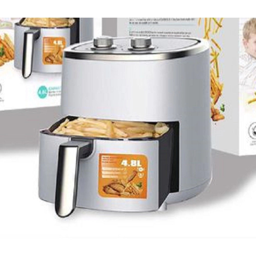 Trade Shop - Friggitrice Ad Aria Elettrica Capacità 4,8 Litri Potenza 1200w Con Timer Tx-8250 -