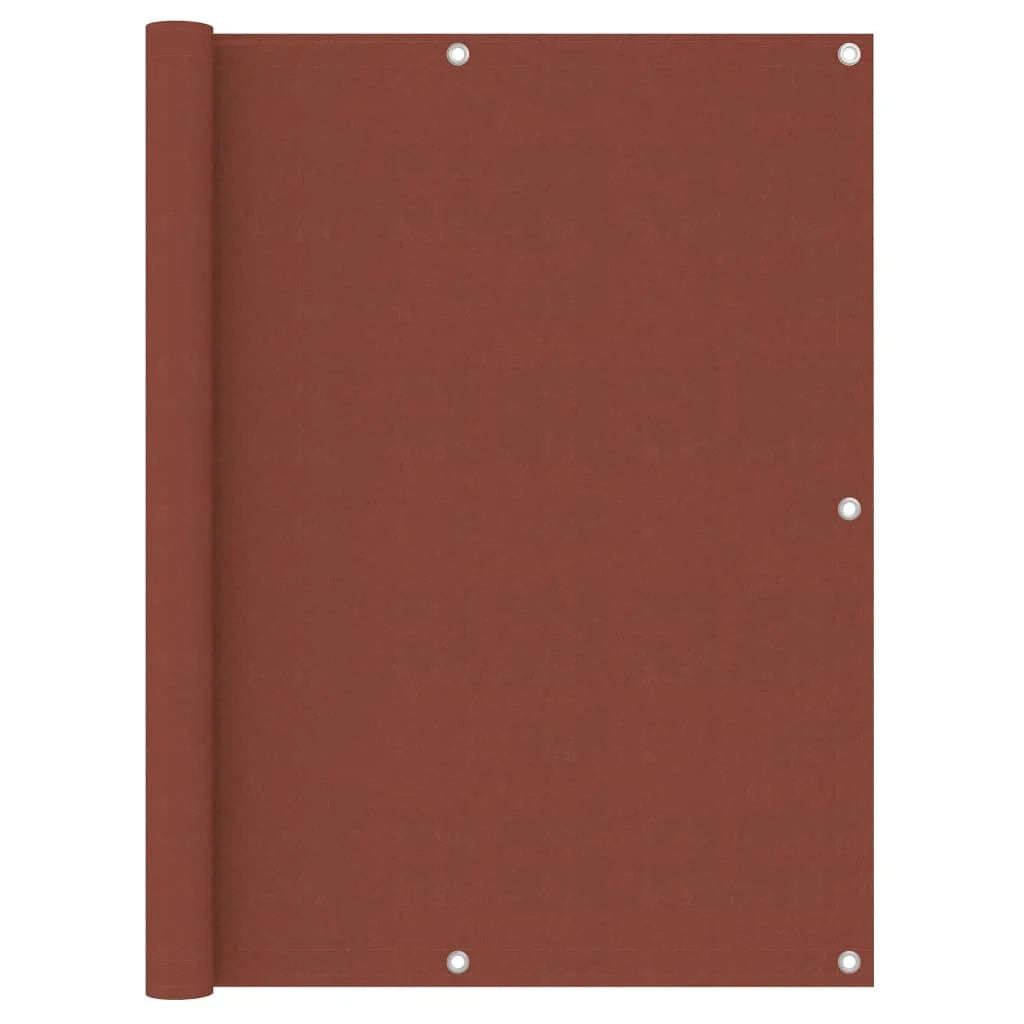 Paravento per balcone 120 x 300 cm tessuto oxford terracotta 02_0010399